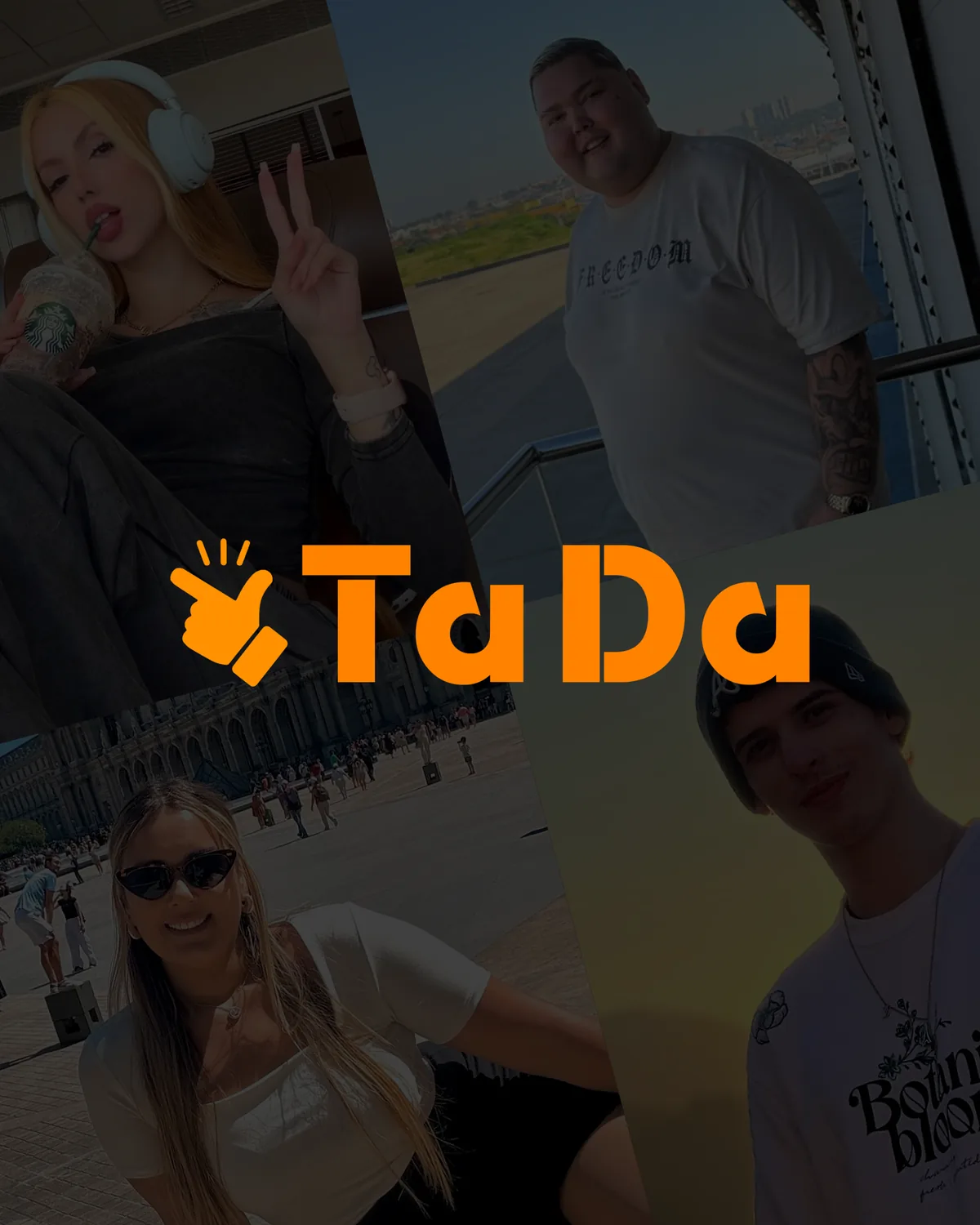Grid of creators from the TaDa Gaming campaign under the brand mark